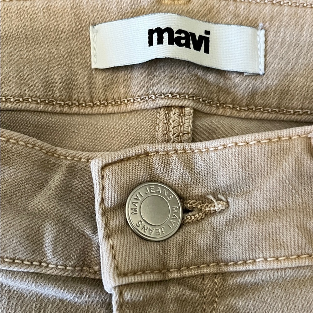 NWOT Mavi Women's Straight Leg Jeans in Washed Tan Size 30x30 (10) Like New